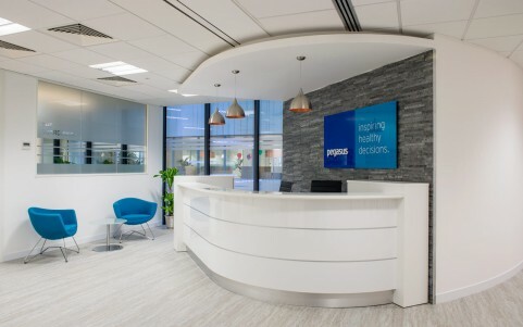 professional photography for sovereign house brighton of reception desk